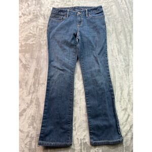 Ann Taylor Loft Jeans Curvy Bootcut Western Boho Cotton Blend Size 4 Y2K Cowgirl